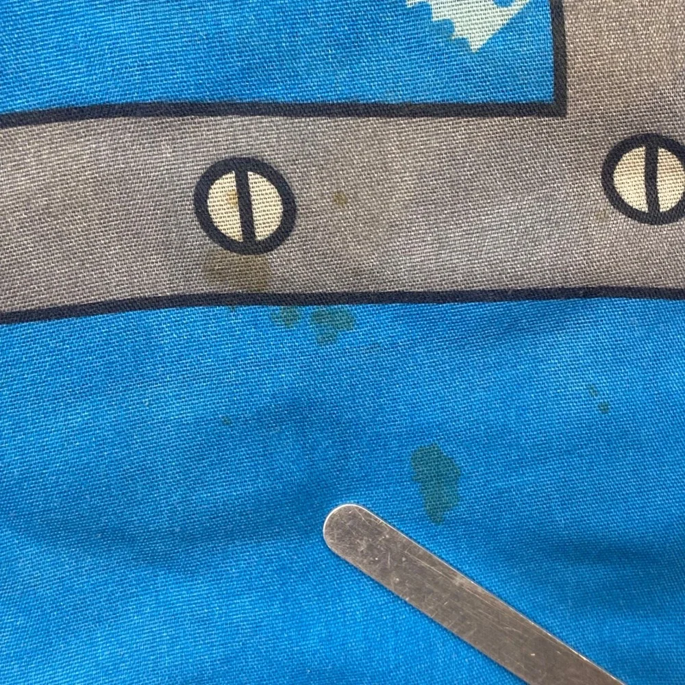 Bob the Builder Pillowcase Standard Kids Blue‎ Vintage 2001 Scoop Pilchard Cat